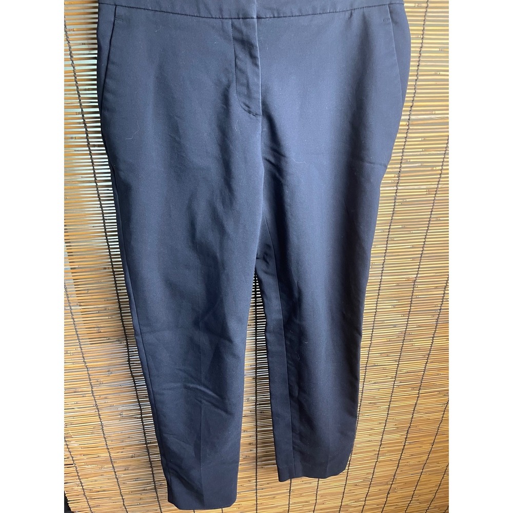 HM Womens Navy Blue Ankle Dress Pants Slim‎ Fit Tapered Trousers Size 2